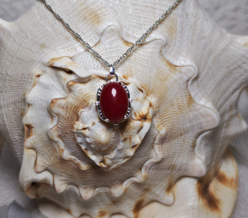 Rote jade 13x18mm - rote,