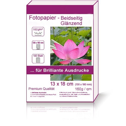 100 blatt 13x18cm 160g - 100, 160g/m²