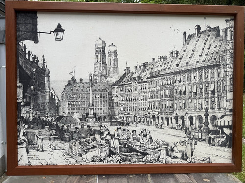 München stadtbild alt - münchen, stadtbild,